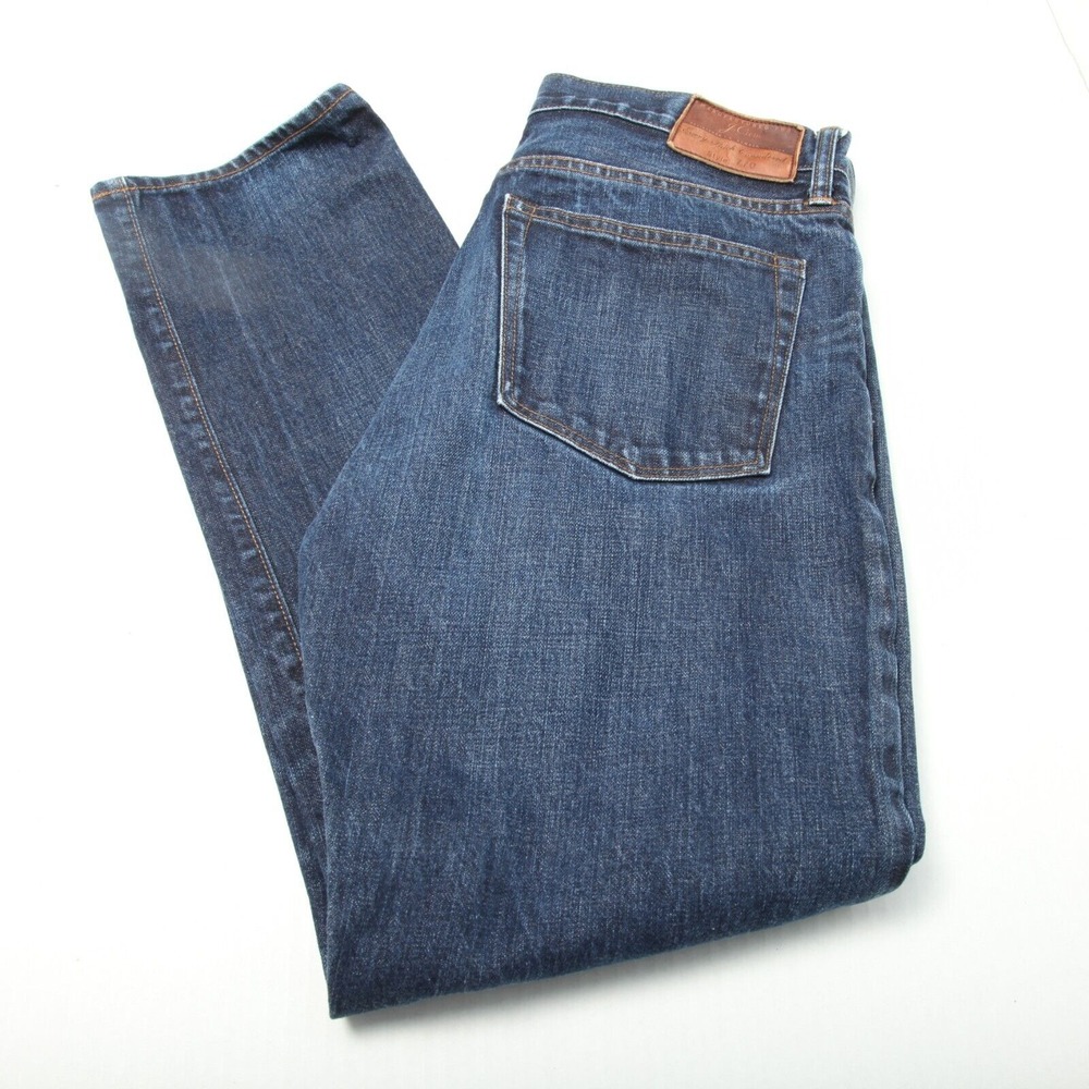 J Crew Jeans Men 31x32 Actual 31x30 Style 770 Japanese Kaihara Denim Medium Wash